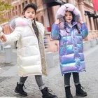 Новая русская зимняя одежда для девочек, водонепроницаемая парка, пуховик для девочек, одежда для подростков, верхняя одежда, детское пальто, зимний комбинезон 2021