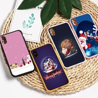 christmas phone case candy color phone case for iphone 11 12 pro xs max 8 7 6 6s plus x 5s se 2020 xr
