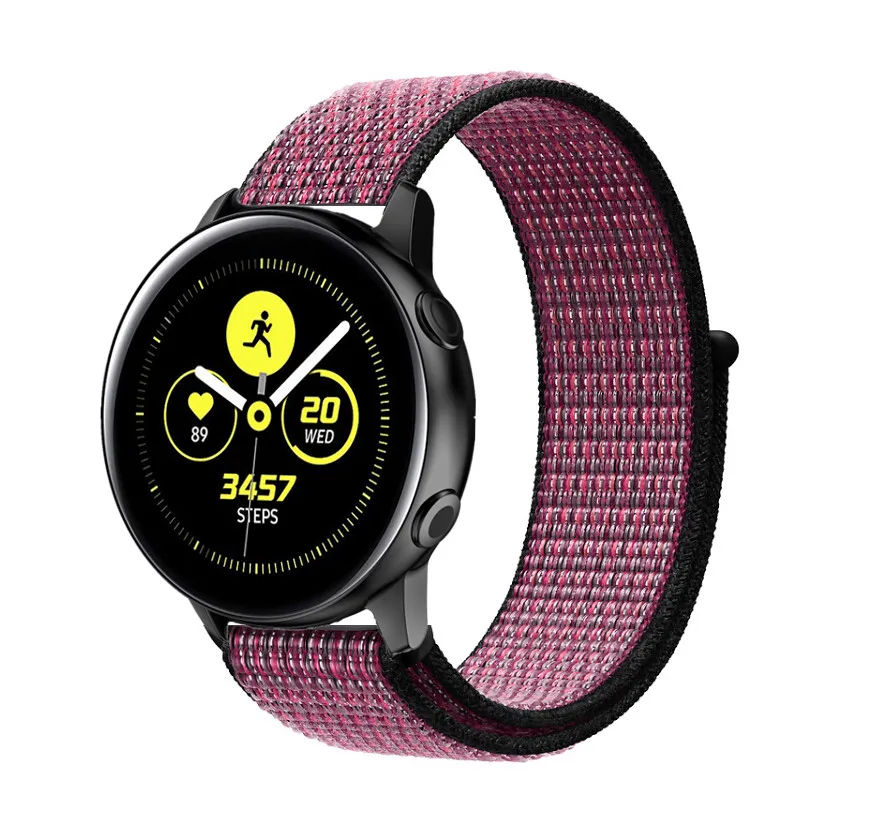 Huawei GT 2 нейлоновый ремешок для samsung Galaxy 42 мм 46 мм Active 2 gear S2 S3 20 мм 22 мм Sport Loop Huami Amazit GTR Bip браслет