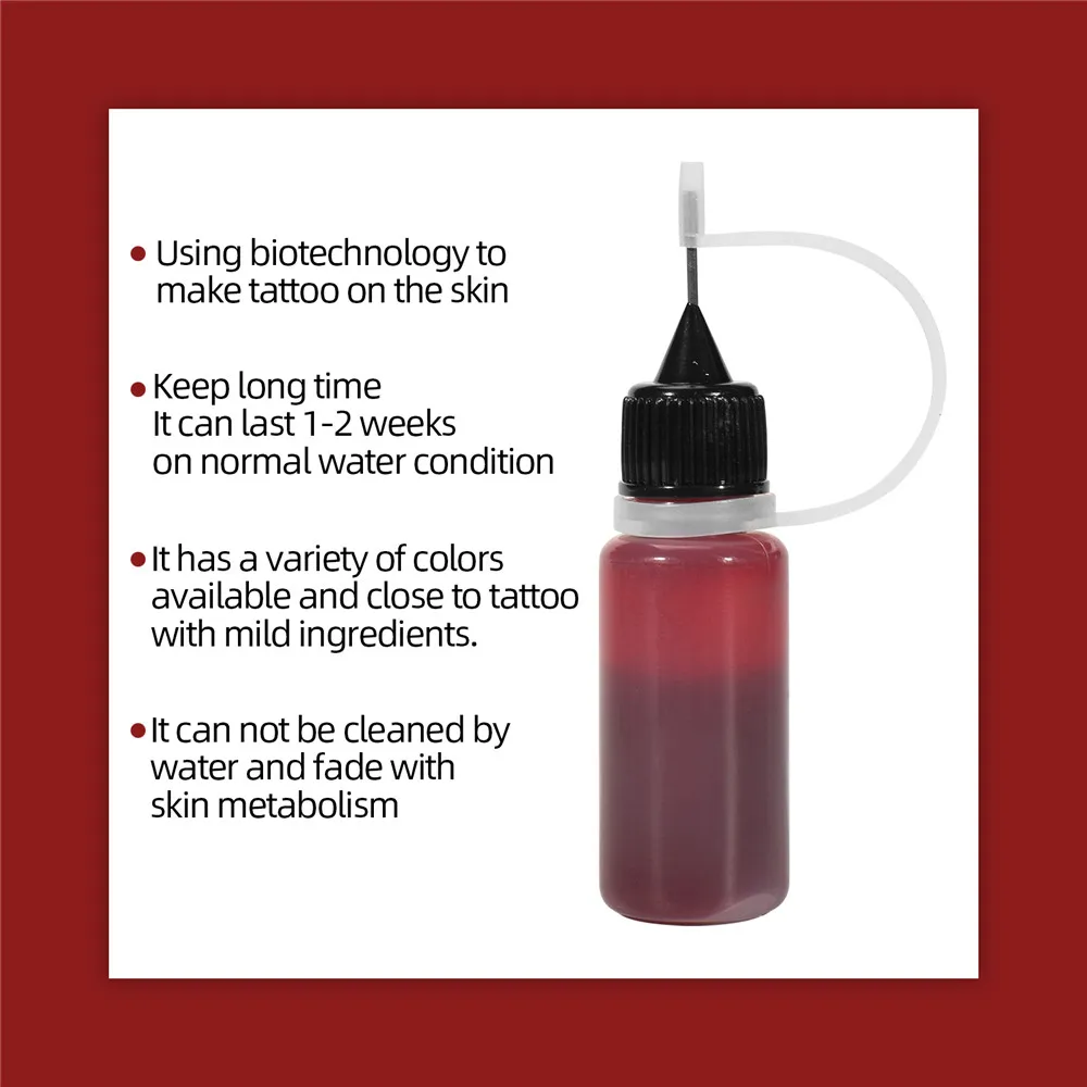 Полуперманентная татуировка хной 10 мл искусственная для Временной Татуировки