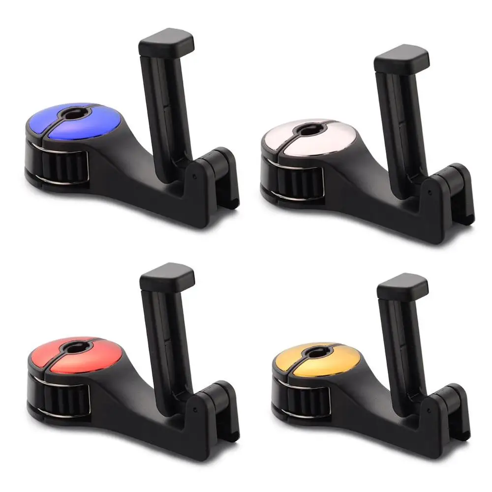 

Car Headrest Hook Baby storage Handbag Foldble Clips Organizer Auto Fastener Multifunction Clips Car Seat Interior Accessories