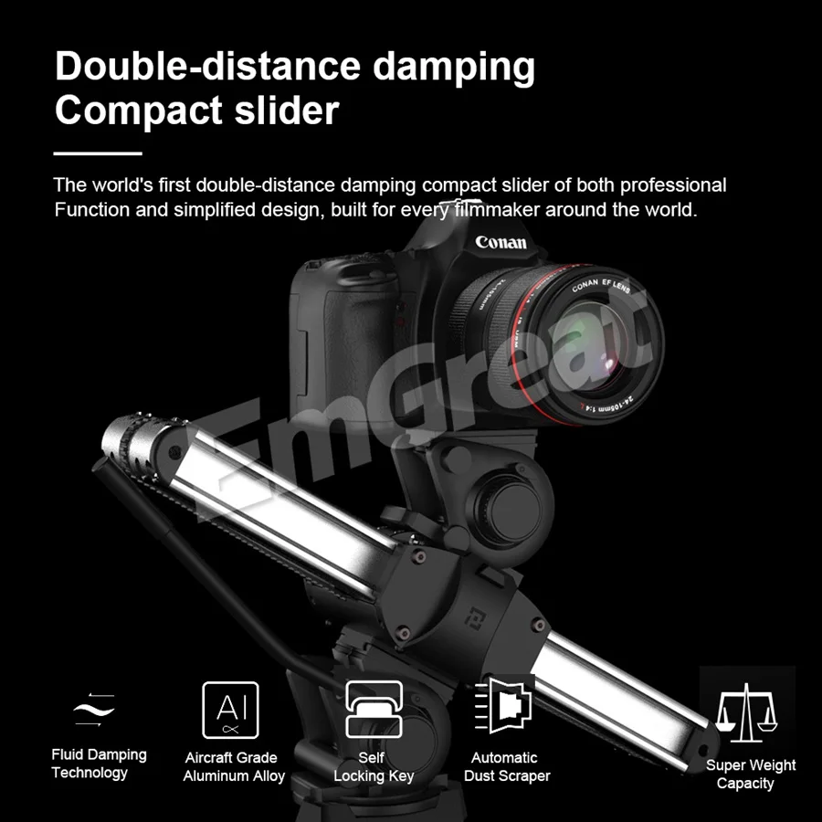 Zeapon Micro 2 рельсовый слайдер алюминиевый сплав легкий портативный для DSLR и беззеркальных камер с Easylock 2 низкопрофильное крепление