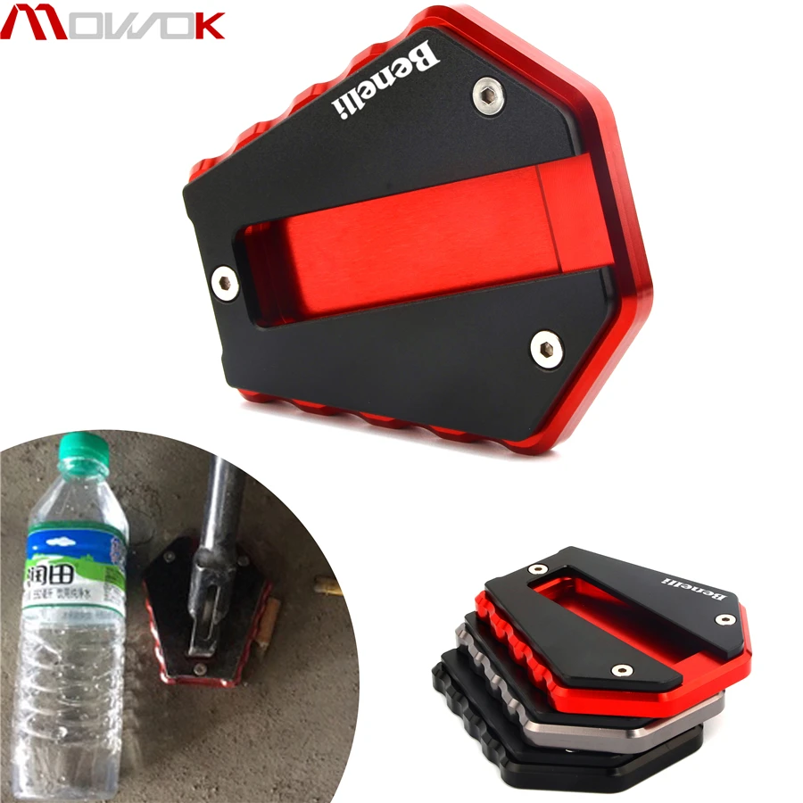 Мотоцикл CNC алюминиевая боковая стойка Vergroter Plaat Kickstand Vergroten расширение для Benelli