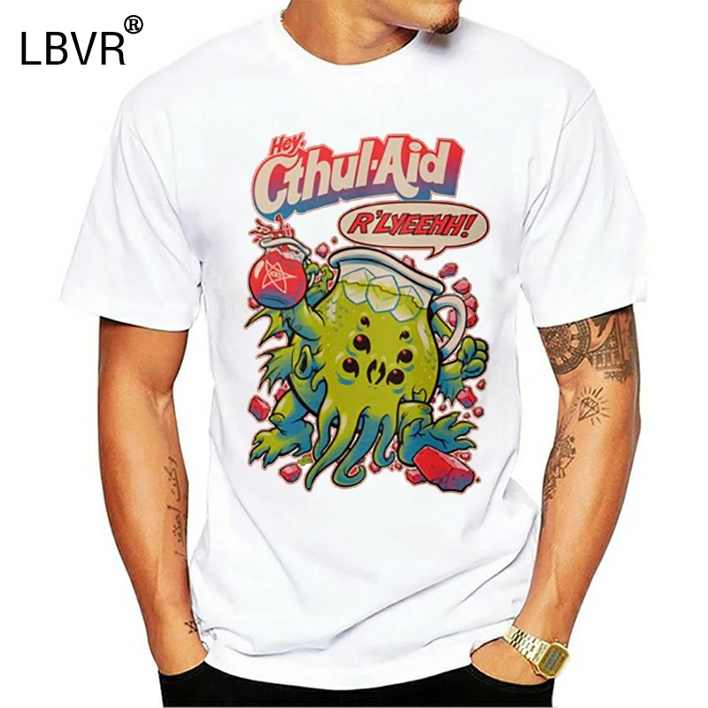 CTHUL AID футболка cthulhu rlyeh kool aid koolaid eldritch arkham|Мужские футболки| |