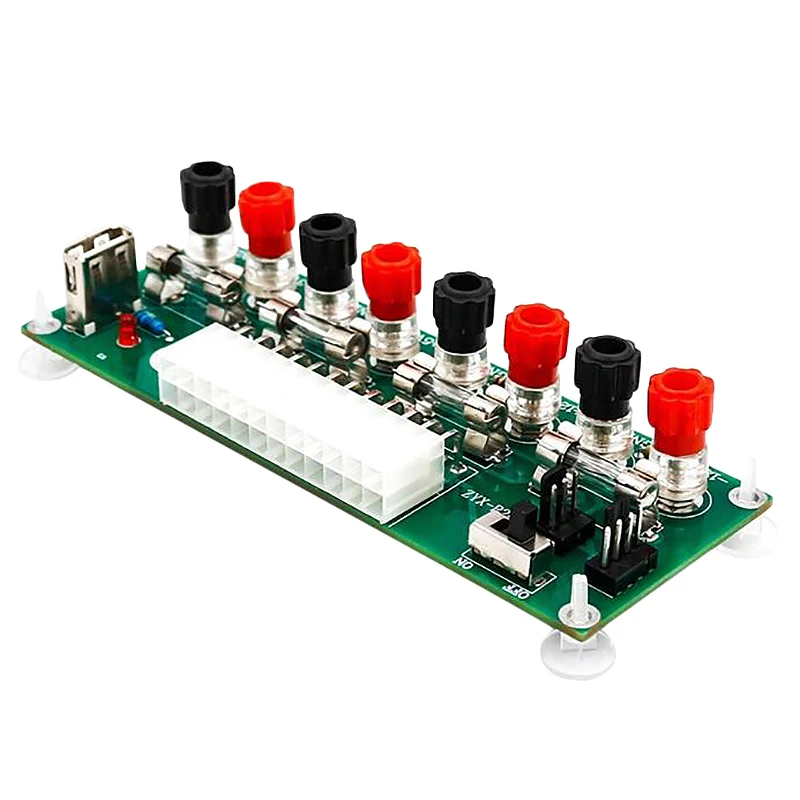 Electric Circuit 24Pins Atx Benchtop Computer Power Supply 24 Pin Breakout Board Module Dc Plug Connector With Usb 5V Port | Электроника