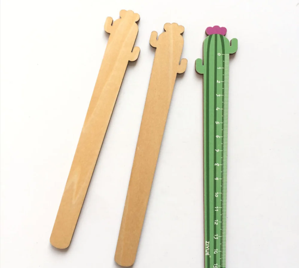 15 см кактус растительный деревянный линейка стационарный аксессуар школьные