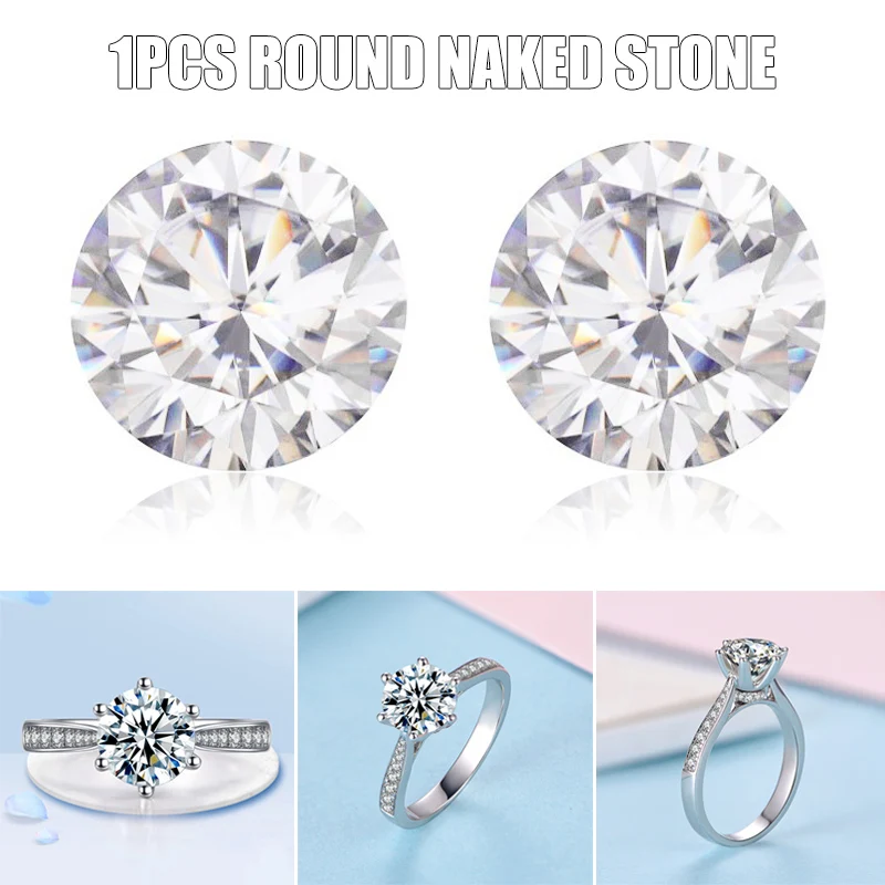 Свободный бриллиант GH бесцветный Блестящий Круглый вырез VVS драгоценные камни