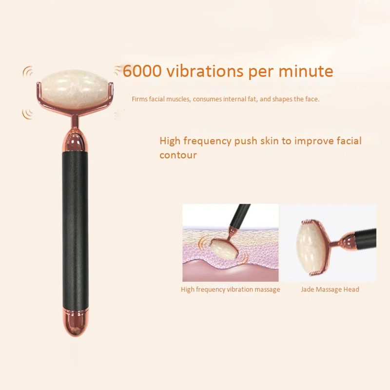 Электрический ролик для лица гуаша набор инструментов массажа и шеи Нефритовый