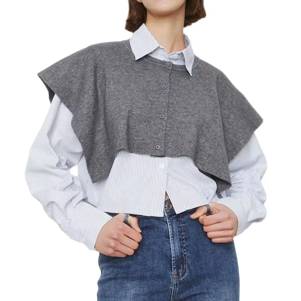 

Женский свитер с открытыми плечами DiYiG, футболка в стиле ретро с воротником-рубашкой, весна-лето 2021