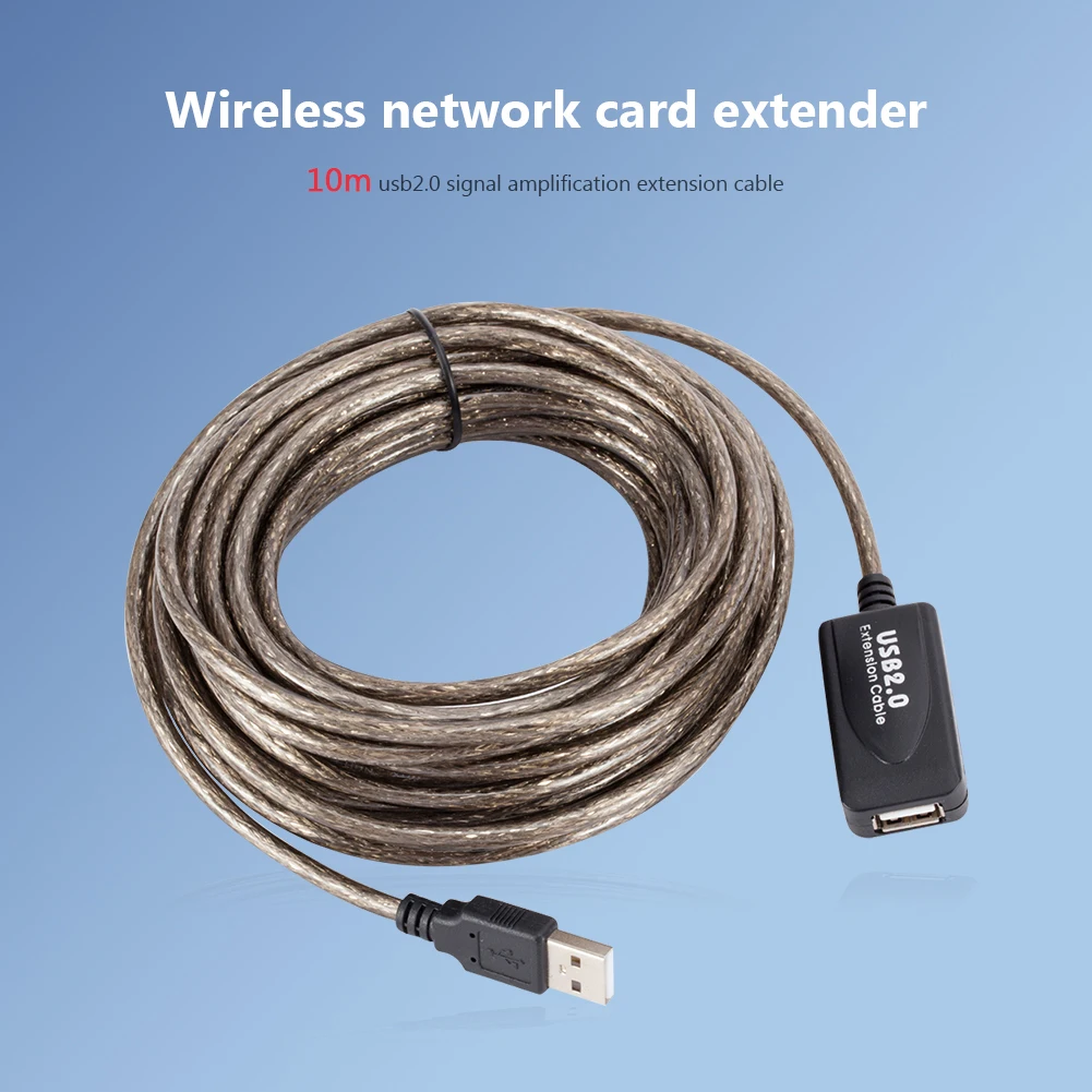 Кабель Удлинитель USB 2 0 Папа мама 10 м|Компьютерные кабели и разъемы| |