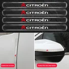 4 шт. Защитная пленка для дверей автомобиля против царапин автомобильные наклейки для Citroen C4 C3 C5 C1 C2 Celysee Berlingo; Picasso Aircross Cactus