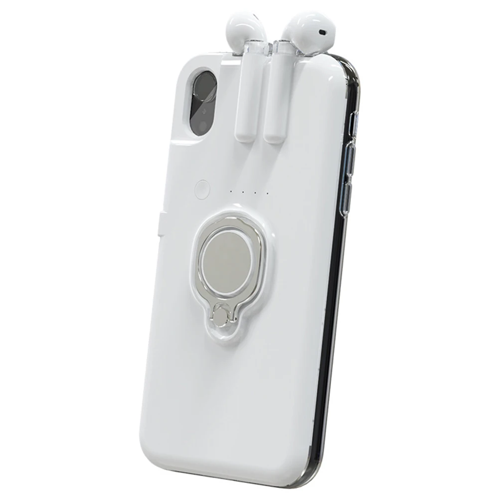 Чехол для телефона с кольцом держателем наушников Bluetooth iPhone 6 7 8 Plus XS Max|Бамперы| |