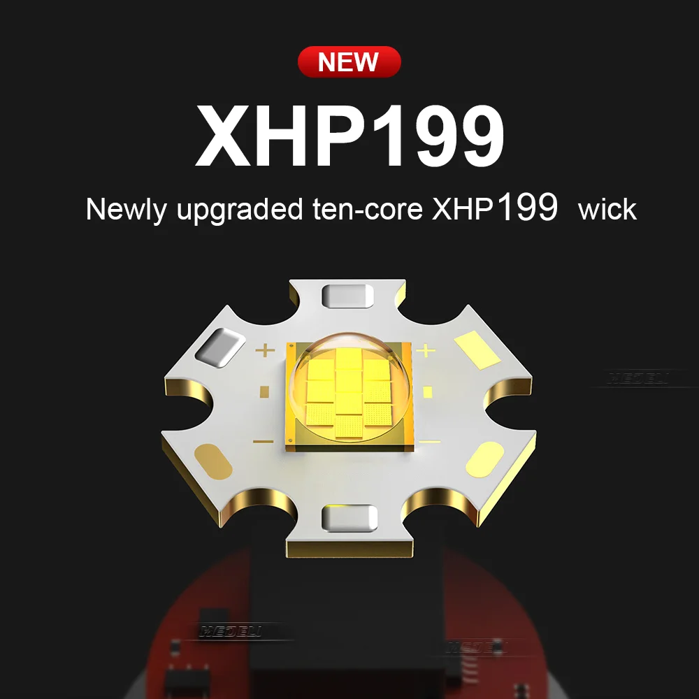 1000000 лм XHP199 COB светильник 18650 Мощный светодиодный тактический онарь XHP90.2 фонарик