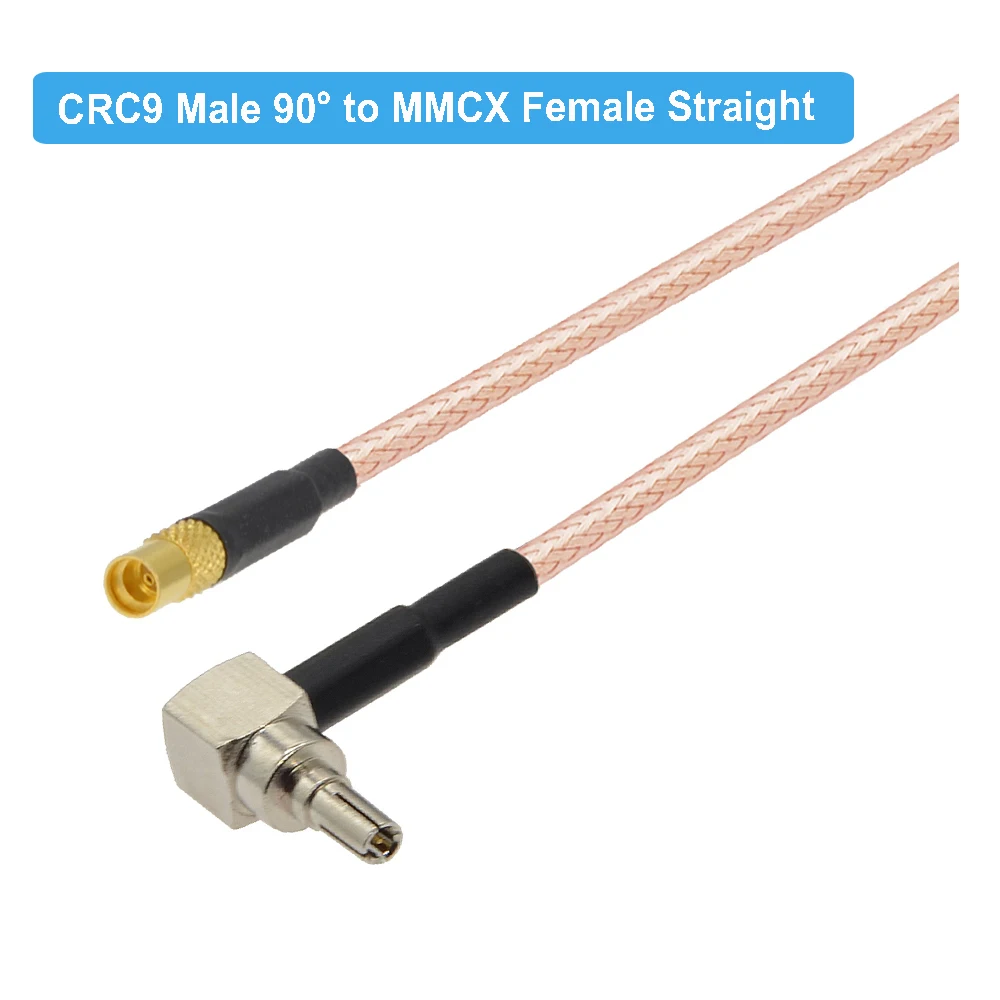10 шт. CRC9 мужской правый угол к MMCX Женский Разъем RG316 RF коаксиальный кабель К Pigtail 3G