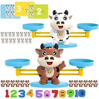 cattle cow balancing scale montessori math match toy preschool number balance toys baby educational learning board game