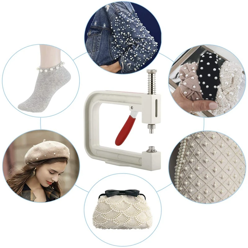 

Pearl Setting Machine, DIY Handmade Pearl Setting Machine, Pearl Rivet Buttons for Hats/Skirts,Beads DIY Accessories