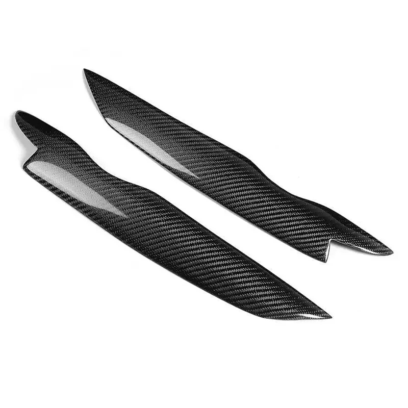 

Carbon Fiber Car Headlight Head Light lamp Eyebrow Sticker Decoration Cover Trim for Golf 5 MK5 2006-2009