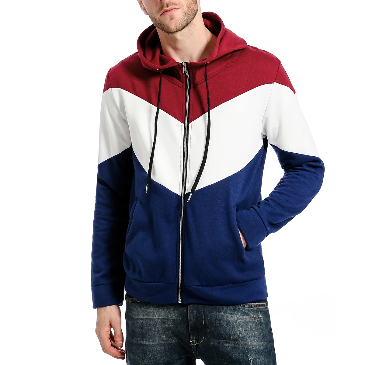 Мужские толстовки на молнии новинка 2020 топ с капюшоном и длинным рукавом Мужская
