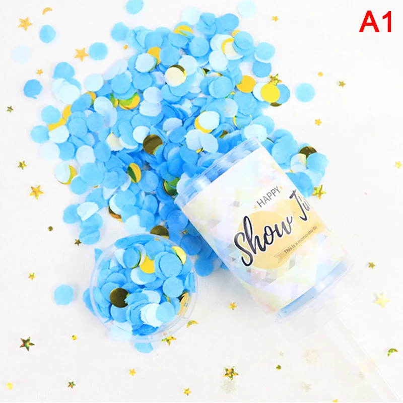 

Mini Spray Confetti Tube Push Cannons Festival Wedding Birthday Party Supplies