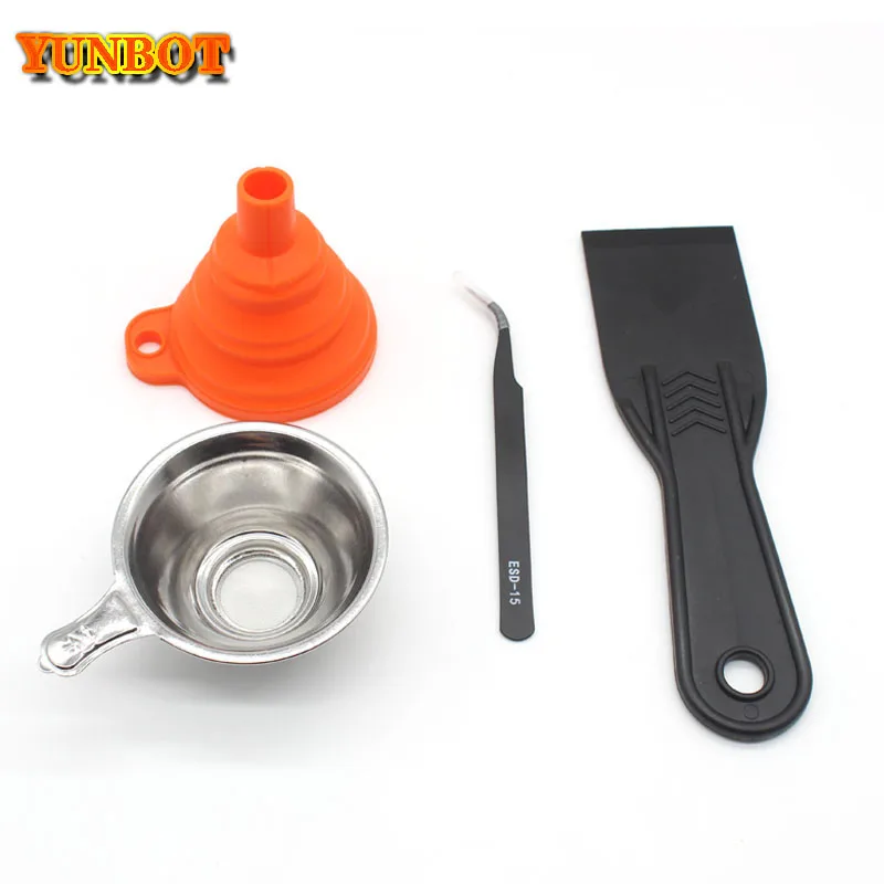 Детали для 3D принтера силиконовая воронка + металлический УФ фильтр из смолы