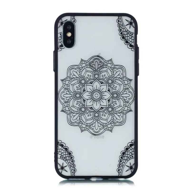 5 JFWEN чехол с кружевными цветами для iphone XS Max X 8 7 Plus XR Чехол Жесткий PC чехол для телефона s для iphone X 7 8 6S Plus 5 5S SE чехол - Цвет: 5