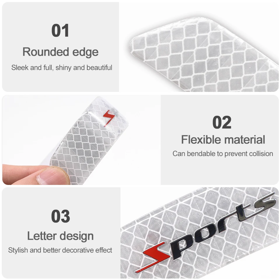 Автомобильный колесный отражательный бампер устойчивый к царапинам стикер