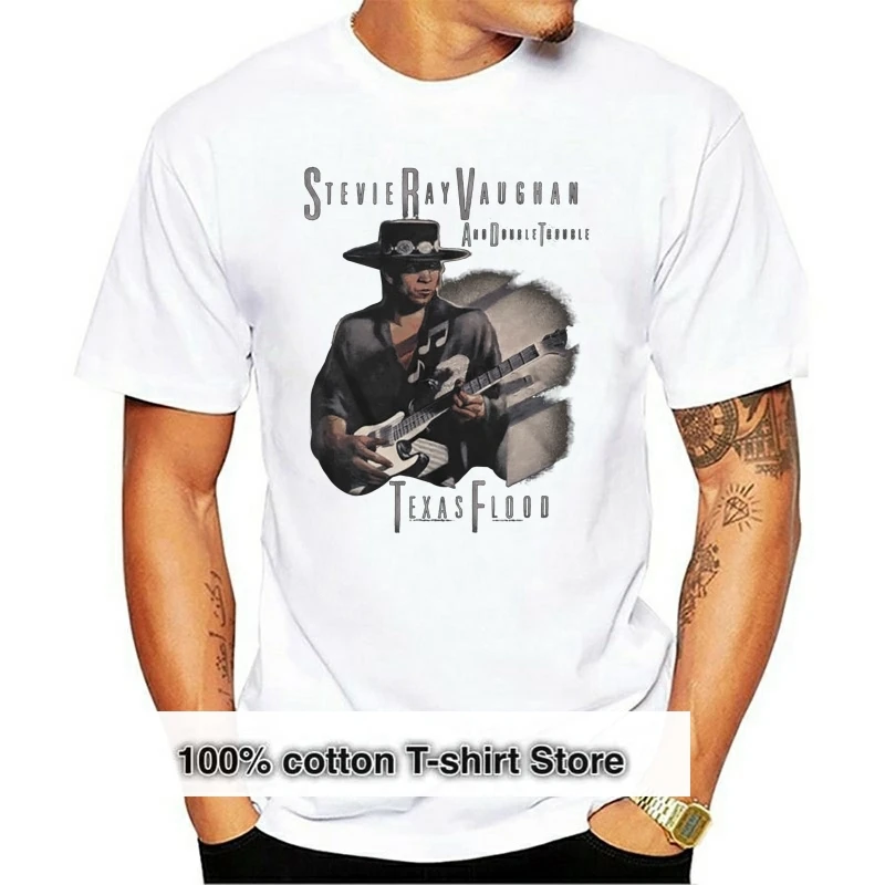 

Stevie Ray Vaughan And Double Trouble Texas Flood Adult T Shirt Rock Music