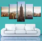 Современная рамка, HD печатные настенные картины, 5 шт., семейная комната, домашний декор, гостиная, пейзаж, холст, живопись