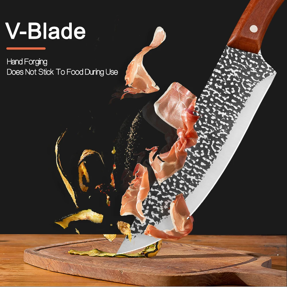 Штамповочные ножи SOWOLL ручной работы кованые нож шеф-повара Клипсы из нержавеющей