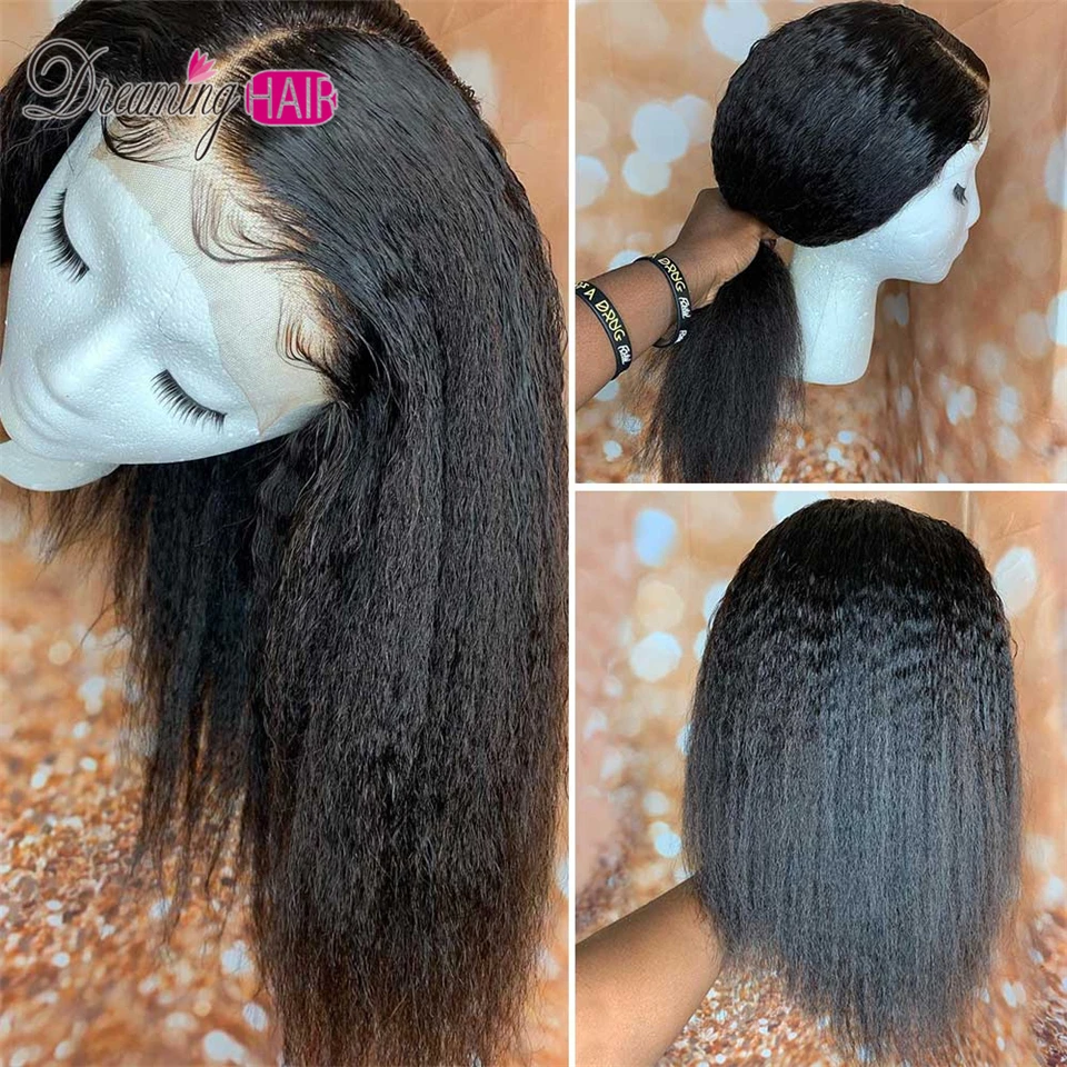 natural color 1b30, 150%, блонд, кружевные передние человеческие волосы, парики, бразильские, KIinky, прямые волосы, Омбре, кружевные передние парики, предварительно выщипанные с детскими волосами - Color: natural color