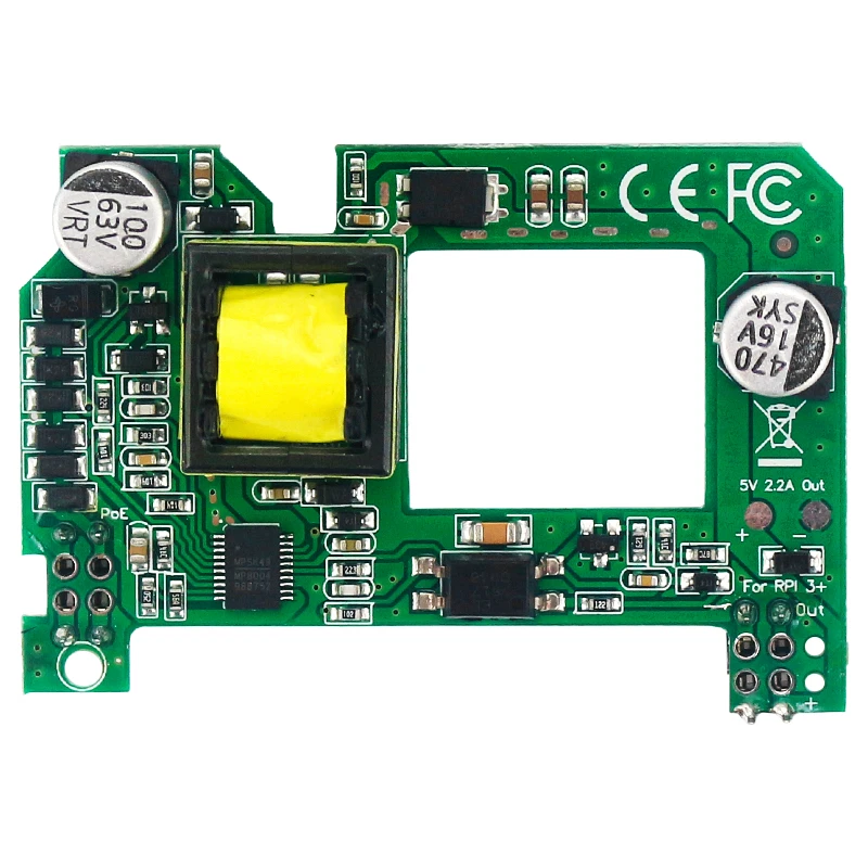 Материнская плата Raspberry Pi PoE HAT 2021 в 2 а с активным питанием от сети Ethernet радиатором