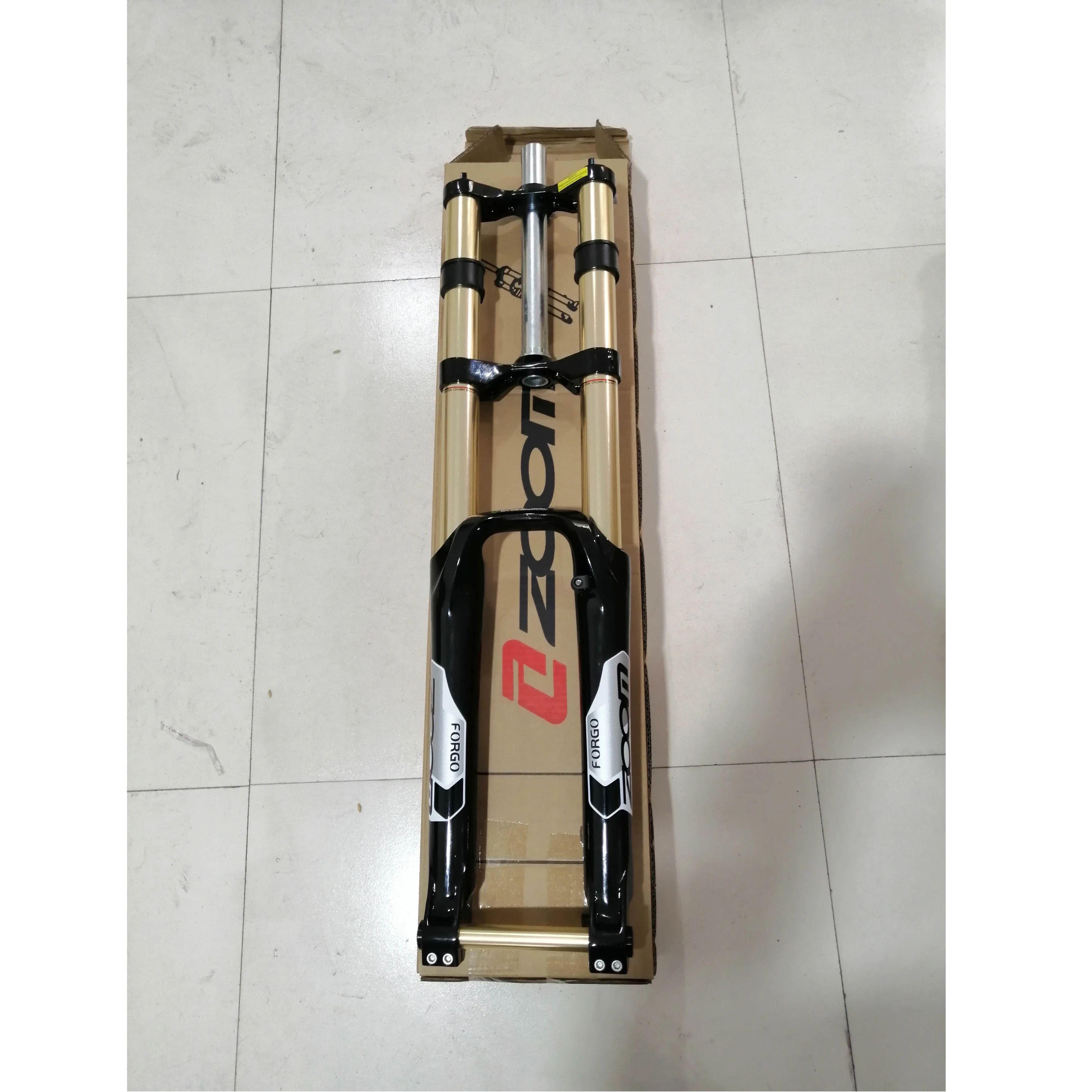 ZOOM Fork 680DH MTB горный велосипед амортизирующая Велосипедная вилка черный белый