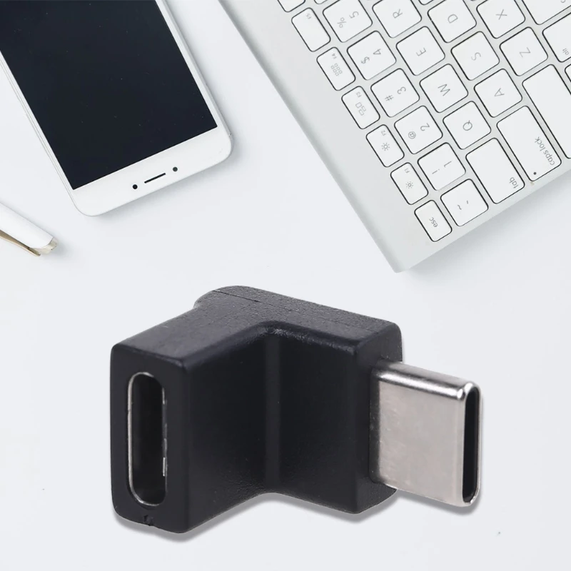 Right Angle 90 Degree USB 3.1 Type C Male to Female Converter Adapter for Cellphone Tablet Laptop Charger | Мобильные телефоны и