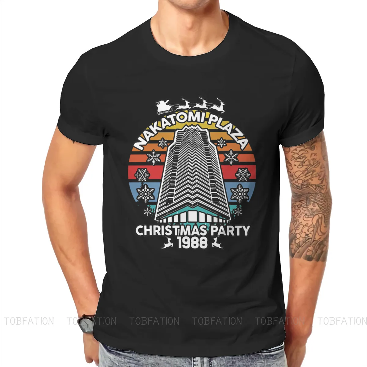 Nakatomi Plaza Hip Hop TShirt Die Hard Movie Christmas Party 1988 Bruce Willis Leisure T Shirt Summer T-shirt Adult