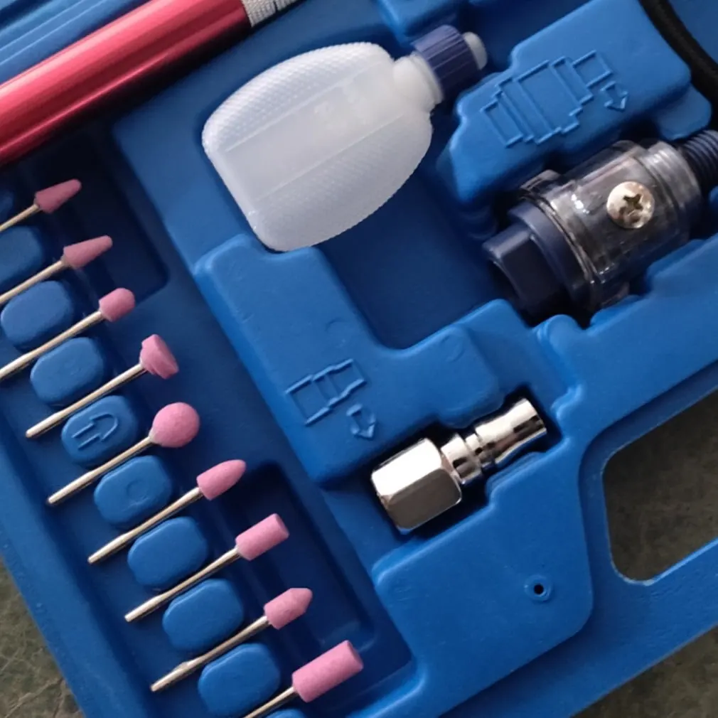 

Micro Air Grinder Pneumatic Wind Mill Pen Grinding Engraving Polishing Carving Machine Cutting Milling Multifunct Tool Set Sale