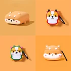 Силиконовый чехол с 3D рисунком собаки корги для AirPods 1 2 Pro, аксессуары, защитный чехол для наушников Bluetooth, чехол для гарнитуры