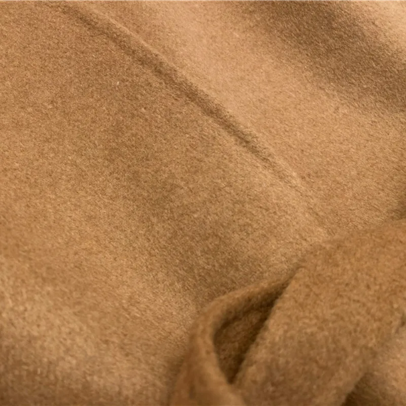 

New Style In Autumn and Winter Fashion Classic Trendy Brand Luxry Design Belt Double Faced Short Coat Woman Woolen Coat