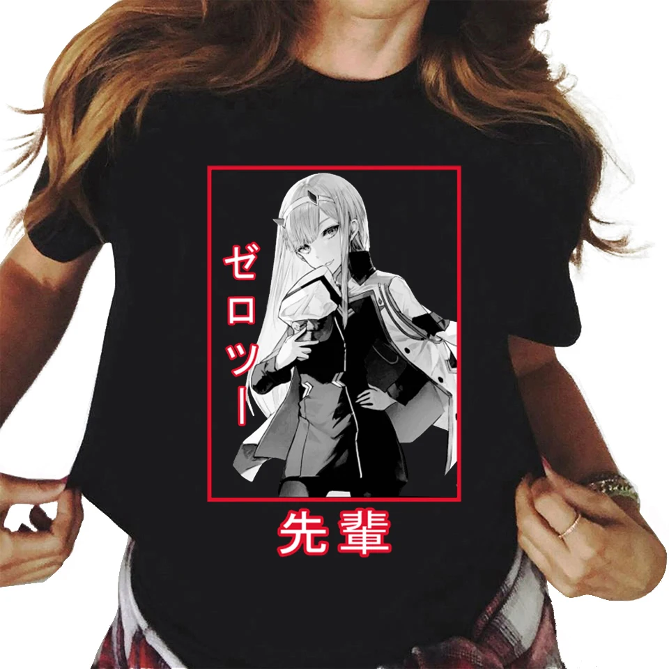 

Darling In The Franxx unisex Harajuku Printing Tshirt Oversized T-shirt Spring Summer