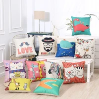 4545cm cartoon pillow case cushion chair cushion sofa pillow case linen pillow ins nordic lunch break pillow for living room