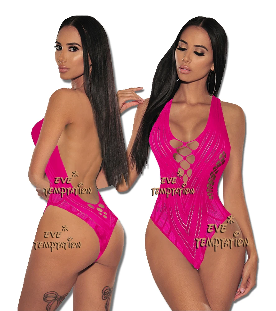 Горячая пикантная Пижама комбинация боди чулки соблазнительный комбинезон для