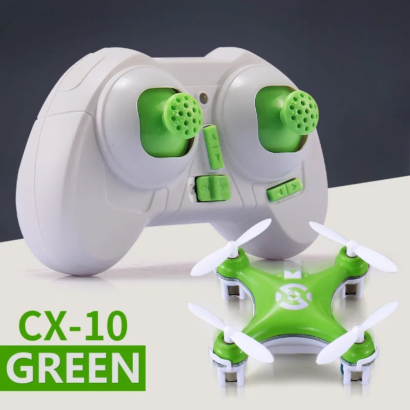 CX-10 Карманный 4-канальный мини-Дрон на радиоуправлении 6-осевой гироскоп вертолет