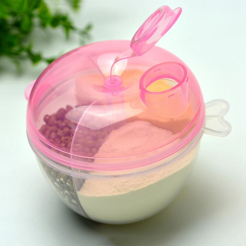 Трехслойный детский дозатор для сухого молока контейнер еды малышей герметичный