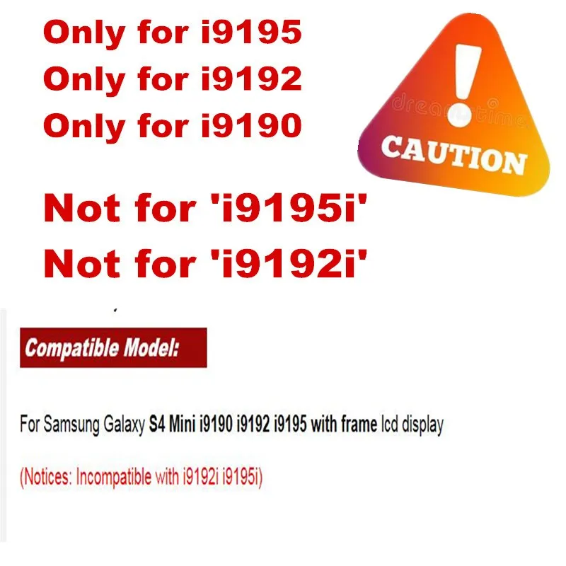 Замена ЖК-дисплея для Samsung Galaxy S4 Mini i9195 i9190 i9192 ЖК-дисплей телефона сенсорный экран