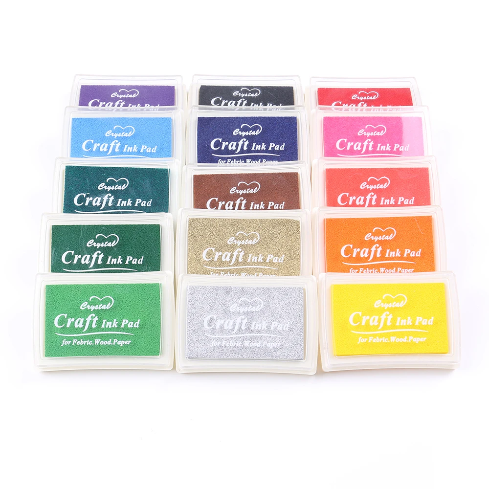 Ремесло чернил Pad DIY Печать Inkpad для детей взрослых резиновых штампов бумага