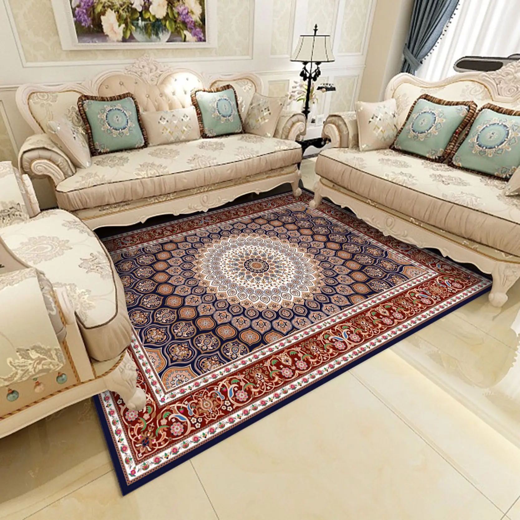 

Ретро Большой площади ковры Кухня коврик суда, с принтом в виде кружков для Спальня Декор в гостиную прямоугольное, с принтом ковер