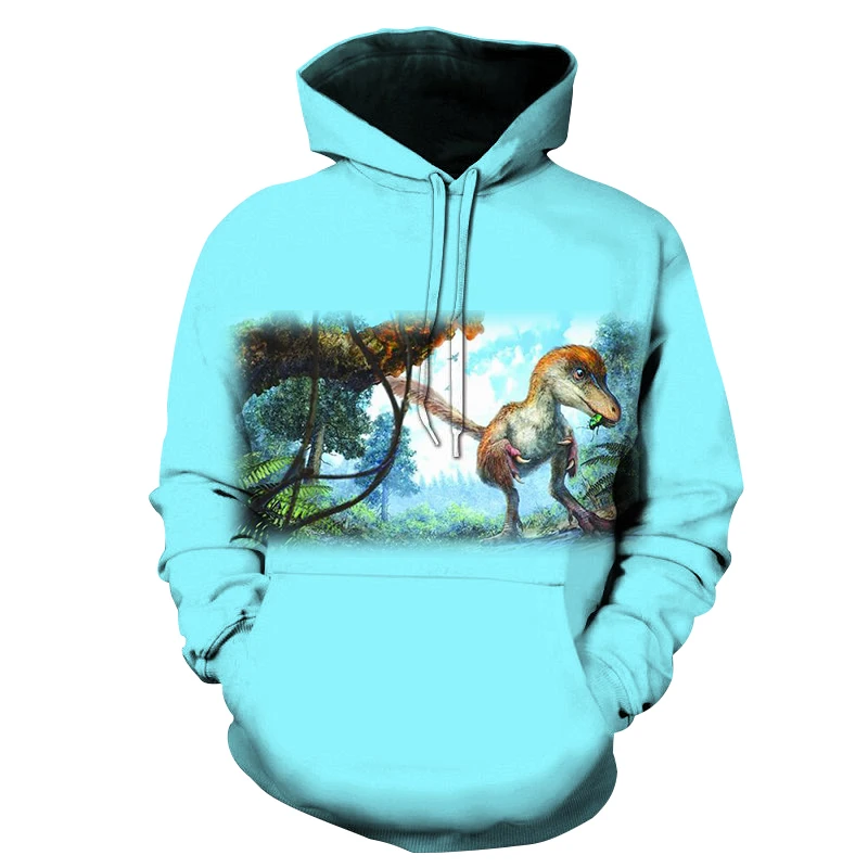 

The new FW2021 dinosaur animal hoodie 3D printed fashion trend dinosaur bestselling casual jumper sports must-have hoodie