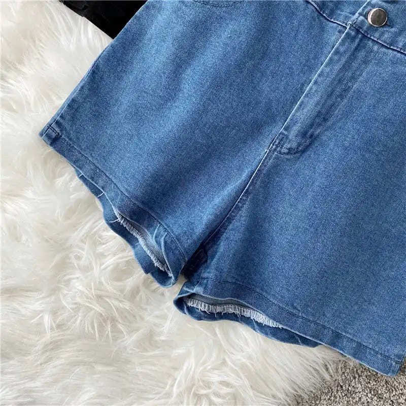 

Shorts Women Single Breasted Elasticity Dance High Waist New Designers Retro Students Streetwear Sexy All-match Stylish Female