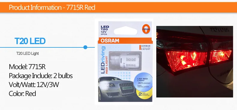 Лампа Ксеноновая OSRAM СВЕТОДИОДНЫЙ T10 W5W T20 p21w светодиодный автомобильный Боковой габаритный фонарь лампы сигнала поворота интерьер чтение светильник номерных знаков Лампы помочь вспышка Светильник Автомобиля