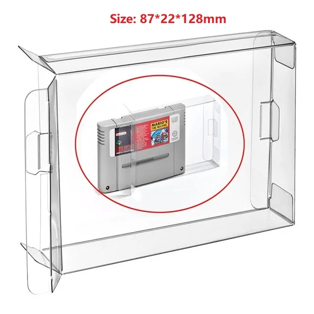 Ruitroliker 10Pcs Clear Protecter Box Sleeve SNES BOX/SNES Cartridge/SFC BOX/SFC Cartridge | Электроника