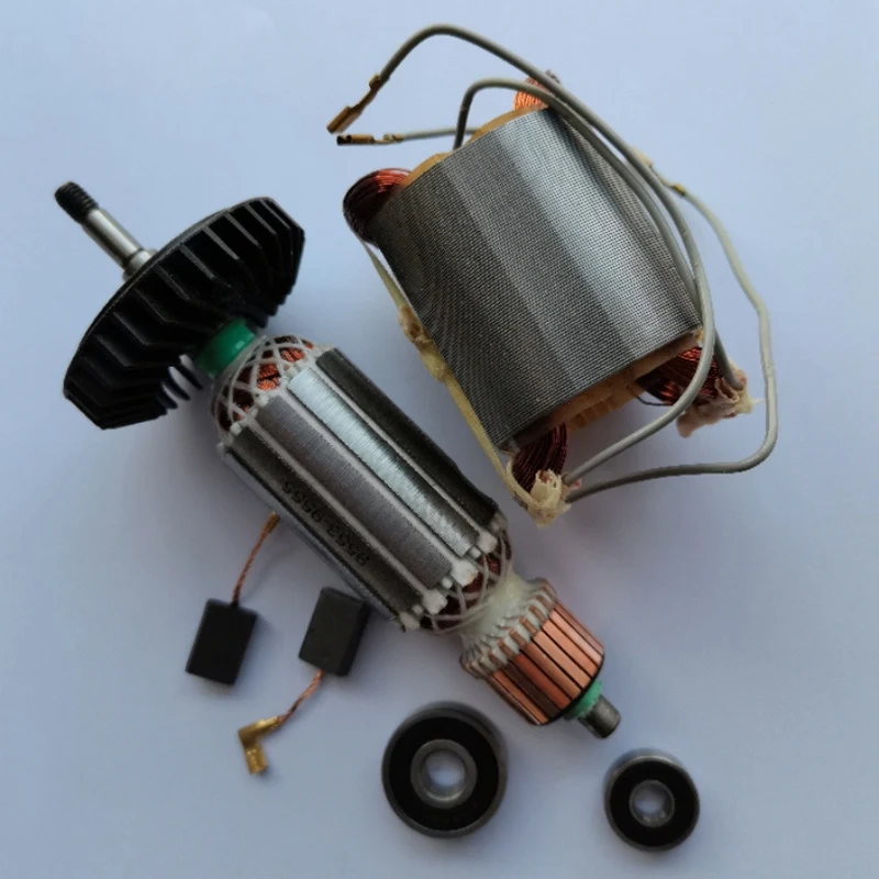 

AC220-240V Angle Grinder Rotor for Makita 9553NB 9553HB 9553HN 9555HN Armature Anchor Rotor Stator Gear Power Tool Parts